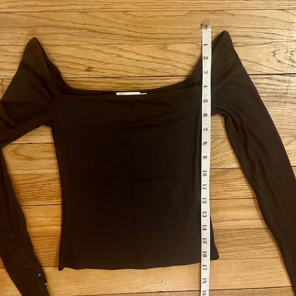 SALE NWOT Avec Les Filles rib knit square neck top - Picture 8 of 10